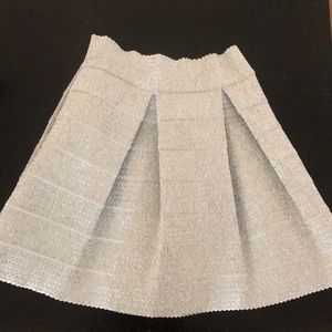 Size Small Devlin Pleated Metallic Skirt